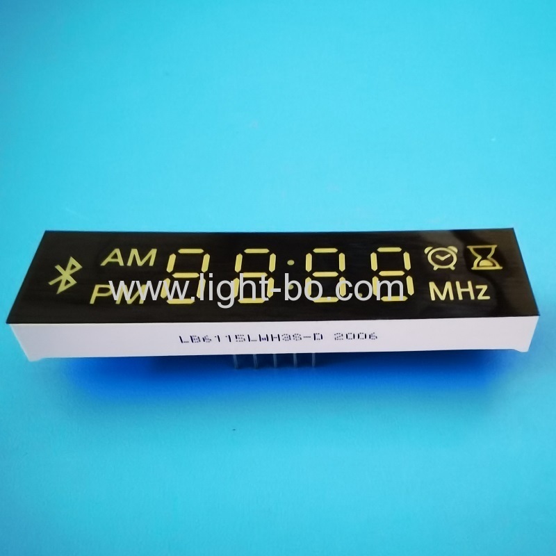 Customized Ultra white 4 Digit 7 Segment LED Display Module for bluetooth Speaker / Radio