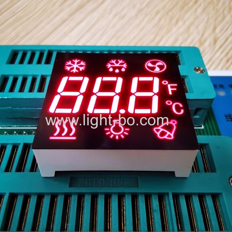 ultrarote kundenspezifische dreistellige 7-Segment-LED-Anzeige gemeinsame Anode für die Kühlschranksteuerung