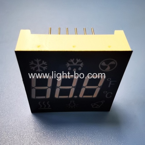 Ultra Red Customized Triple Digit 7 Segment LED Display Common Anode for Refrigerator Control