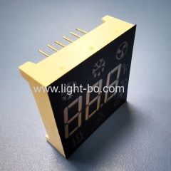 Ultra Red Customized Triple Digit 7 Segment LED Display Common Anode for Refrigerator Control