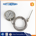 high quality all stainless steel back mounting industrial capillary temperature gauge thermometer with flange