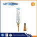 v line industrial using liquid in glass hot water metal glass thermometer