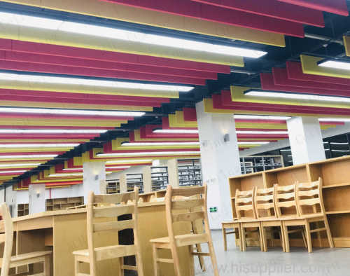 Fiberglass Fabric Suspended Acoustical Soundproof Ceiling Baffle