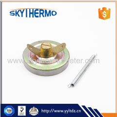 high low temperature gauge bimetal temperature gauge stainless steel water pipe thermometer
