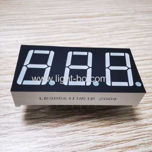 Ultra bright Red Triple Digit 0.56  Common Anode 7 Segment LED Display for Instrument Panel