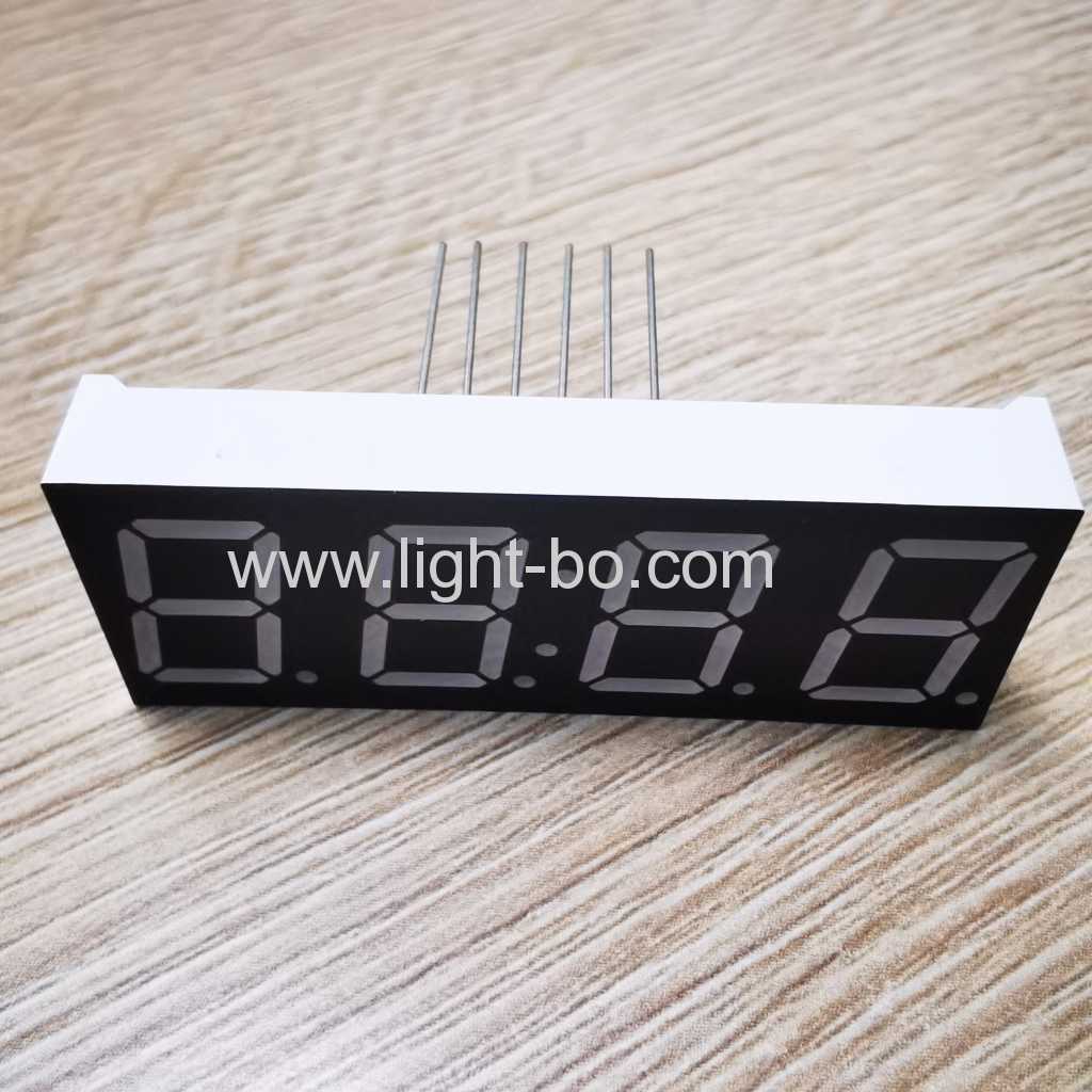 Pure Green 0.56inch 4 Digit 7 Segment LED Display common cathode for Instrument Panels