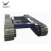 Construction machinery parts rubber track undercarriage with slewing bearing