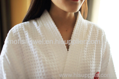 Bathrobe suppliers hotel white waffle women robes wholesale