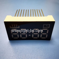 Custom Design Ultra Red /pure Green 4 Digit 7 segment LED Clock Display for mini oven control
