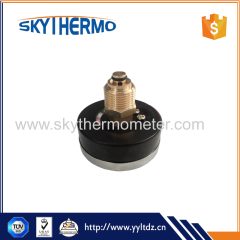 2.5inch Black Steel case Thermomanometer Pressure And Temperature gauge Back connection