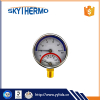 D63mm Black Steel Thermomanometer 0-120C with bottom connection Pressure temperature gauge