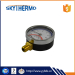 D63mm Black Steel Thermomanometer 0-120C with bottom connection Pressure temperature gauge