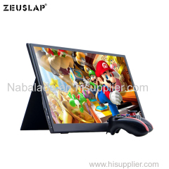ZEUSLAP thin portable lcd monitor 15.6 usb type c hdmi for laptop phone xbox switch and ps4 portable lcd gaming monitor