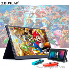 ZEUSLA 15.6 inch portable lcd monitor display touch screem usb type c hdmi for laptop phone gaming monitor