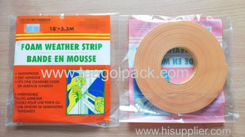 Windows&Doors Foam Seal Strip 18mmx5.5M Foam Weather Strip 18mmx5.5M