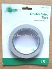 18mmx20M Double Sided Tissue Adhesive Tape White