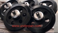 Morooka 2200 transport dumper rubber track undercarriage parts front idler