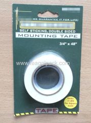 3/4" Wx48" L Double Sided Foam Mounting Tape ..Release Film: White+White Foam Tape