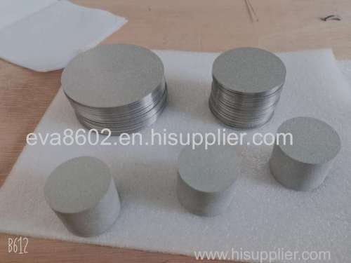 Pure titanium sponge metal powder sintered porous filter disc 