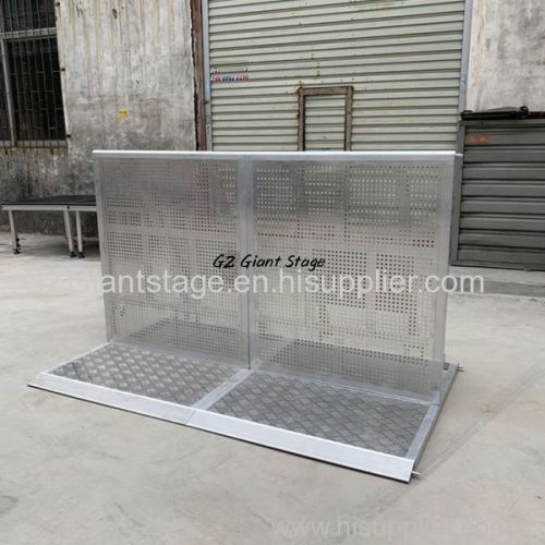 Aluminum outdoor event protect barricade folding crowd control barrier