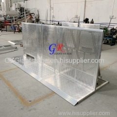 Aluminum outdoor event protect barricade folding crowd control barrier