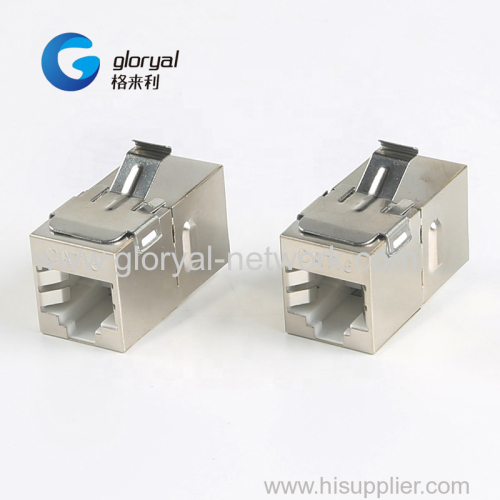 RJ45 STP CAT.5E OR CAT6 INLINE COUPLER INLINE FEMALE KEYSTONE JACK