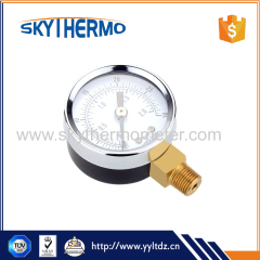 Hydraulic Pressure Gauge Mini Pressure Measuring Instruments Fine Dial Manometer Double Scale Air Compressor Meter