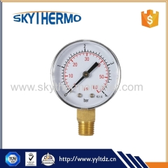 2" (50mm) black iron pressure meter/manometer for sale range 0-4bar/60psi
