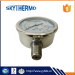 All stainless steel Standard oil Liquid Filled SS Bourdon Tube Pressure Gauge Manometer bottom connection Vacuum Gauge