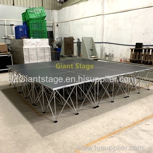 Aluminum folding spider stage wedding stage flooring material stage risers