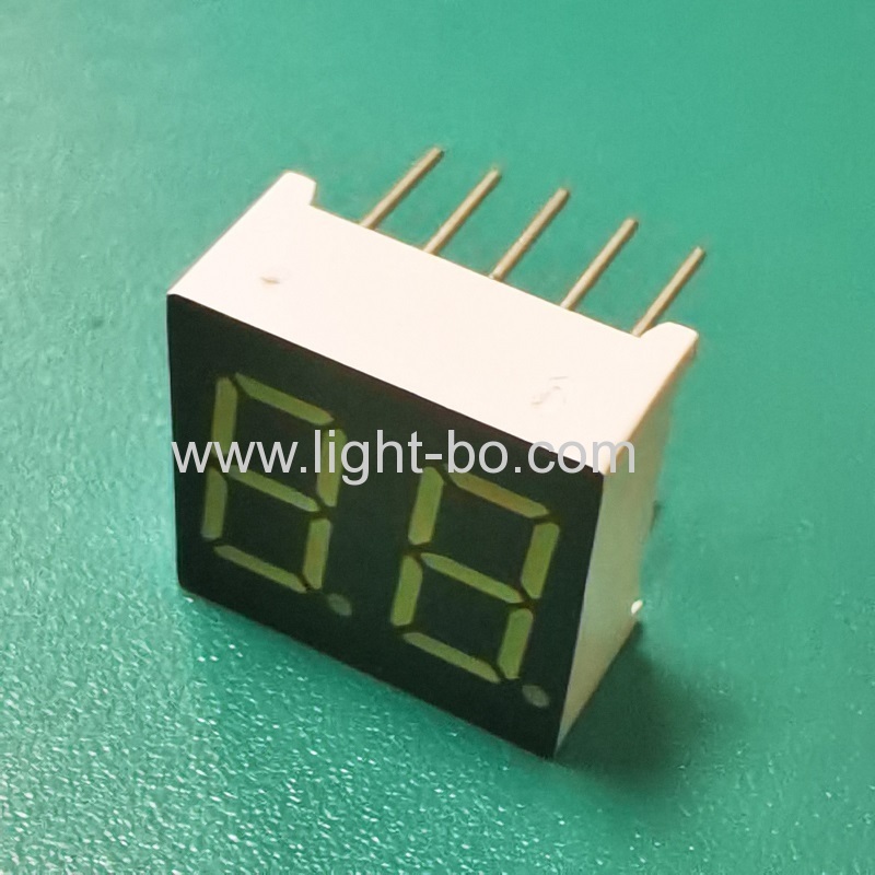 شاشة عرض LED ثنائية الرقم فائقة البياض مقاس 0.36 بوصة مكونة من 7 قطاعات وكاثود مشترك للأجهزة المنزلية