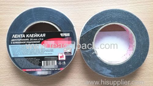 25mm Wx5m L Double Sided Adhesive Foam Tape ..Release Film: White+Black Foam Tape