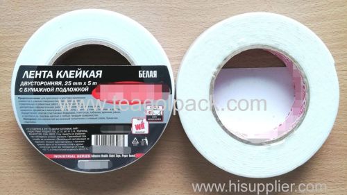 25mm Wx5m L Double Sided Adhesive Foam Tape ..Release Film: White+White Foam Tape