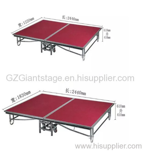 Steel Stage 1830x 2440mm Hotel Steel Portable Folding Stage