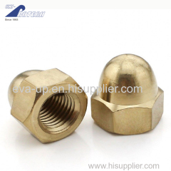 Brass cap nuts customized sizes and types