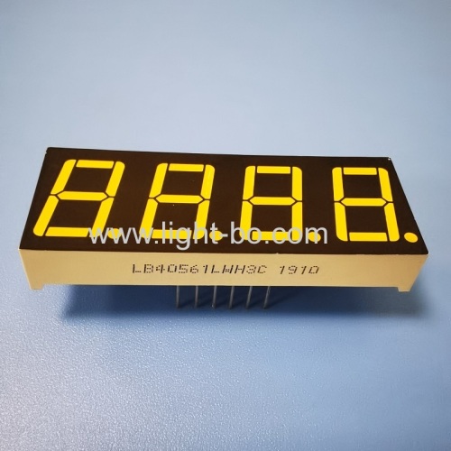 Ultra white 0.56inch 4 Digit 7 Segment LED Display common cathode for Instrument Panel