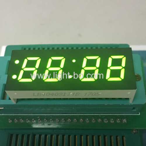 Super Green 0.4 4 digit 7 segment led clock display for washing machine