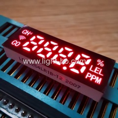 Ultra thin Small size Ultra Red 6.2mm 4 Digit 7 Segment LED Display common cathode for Fire System