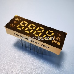 Ultra thin Small size Ultra Red 6.2mm 4 Digit 7 Segment LED Display common cathode for Fire System