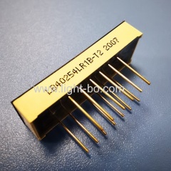 Ultra thin Small size Ultra Red 6.2mm 4 Digit 7 Segment LED Display common cathode for Fire System