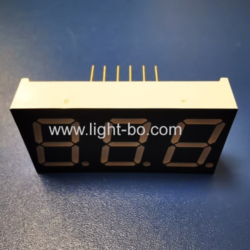 Ultra bright red 0.56 Triple Digit 7 Segment LED Display common anode for temperatrue controller