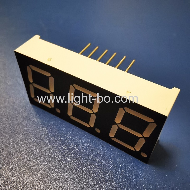 Ultra parlak kırmızı 0.56" üç haneli 7 segment led ekran sıcaklık kontrolörü için ortak anot