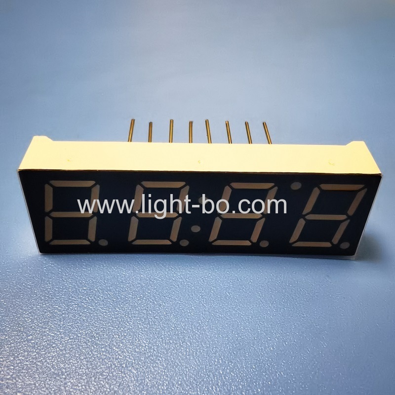 شاشة عرض LED حمراء فائقة السطوع مقاس 0.39 بوصة مكونة من 4 أرقام و7 قطاعات وكاثود مشترك للوحة العدادات