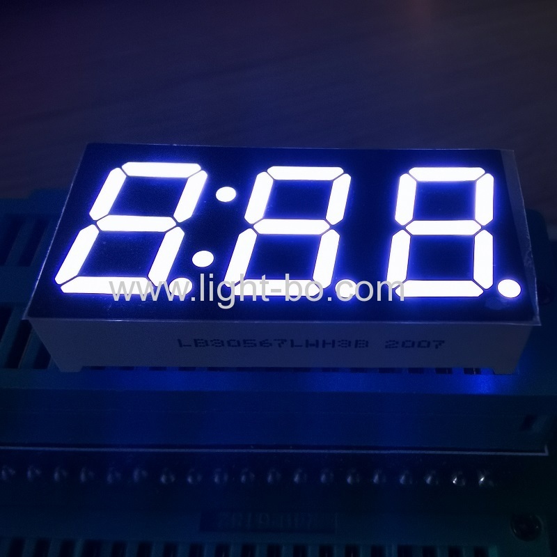 Ultraweiße dreistellige 0,56 "LED-Uhr Anzeige gemeinsame Kathode für die Steuerung der Waschmaschine
