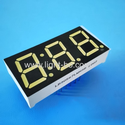 Ultra White Triple Digit 0.56  LED Clock Display Common Cathode for Washine Machine Control