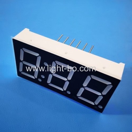 Ultra blue Three Digit 0.56inch 7 Segment LED Display common cathode for home appliances