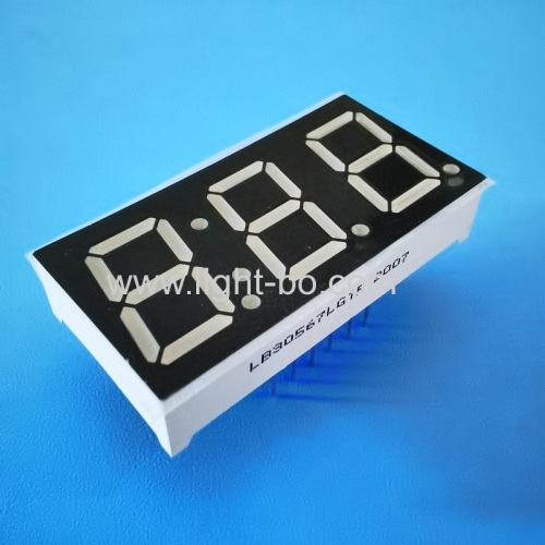 Pure Green 7 Segment LED Display 0.56 3 Digit Common Cathode for Instrument Panel