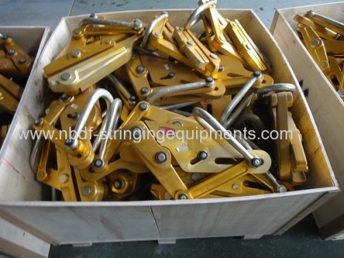 Automatic come along clamps for aluminum conductor