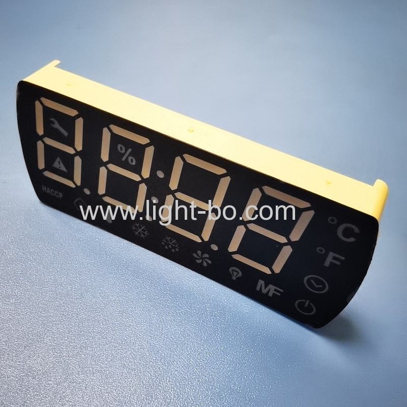 ultraweiße 4-stellige 7-Segment-LED-Anzeige mit gemeinsamer Kathode für digitale Kühlschranksteuerung