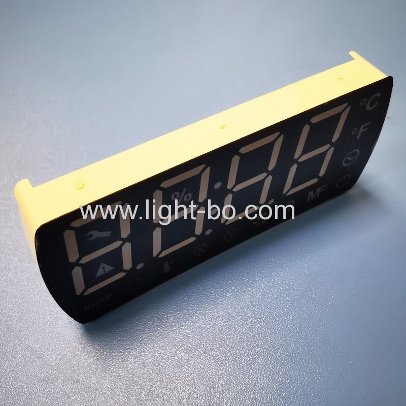 Mehrfarbige 4-stellige 17-mm-7-Segment-LED-Anzeige gemeinsame Kathode für Kühlschrank-Bedienfeld